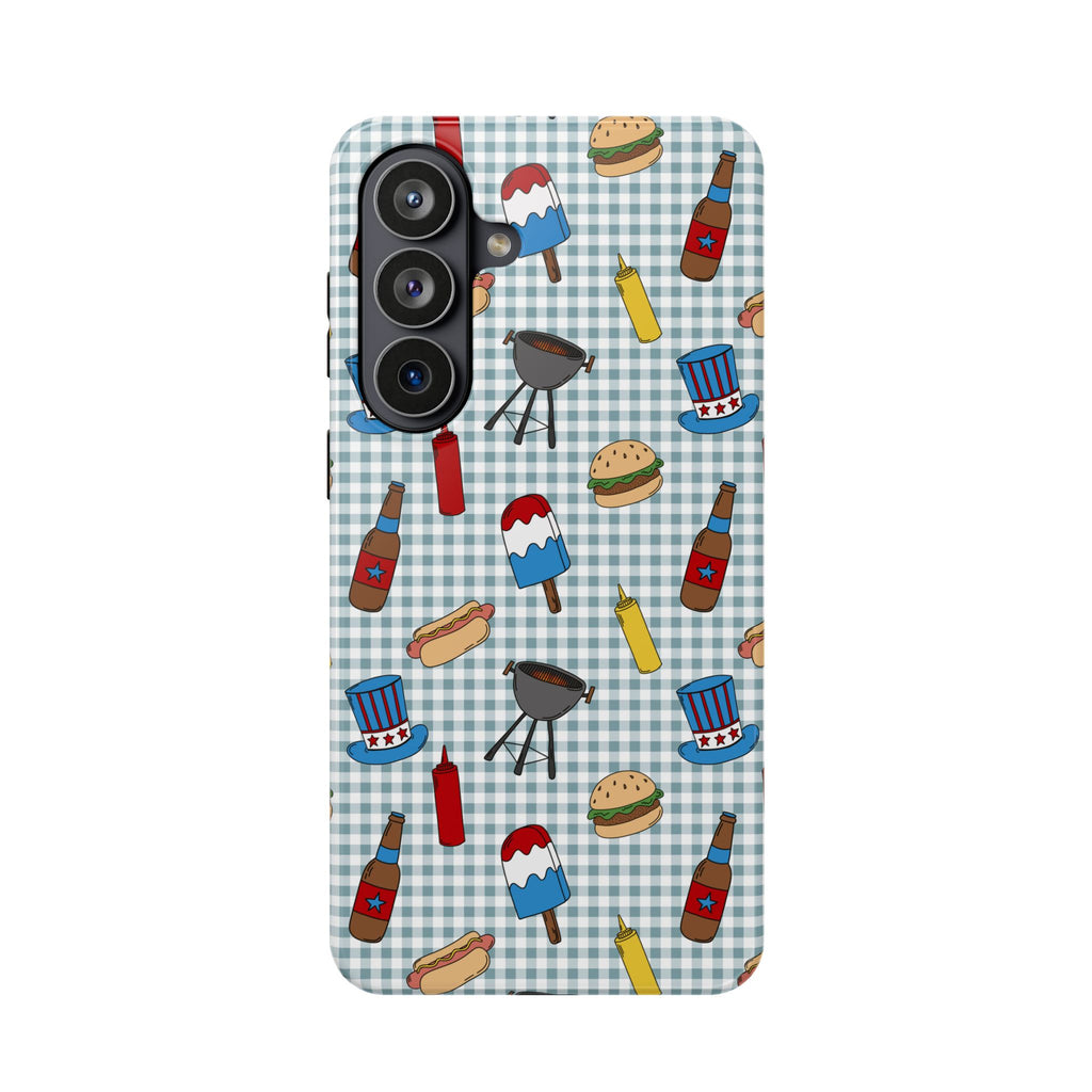 Patriotic BBQ Magnetic Impact-Resistant Case