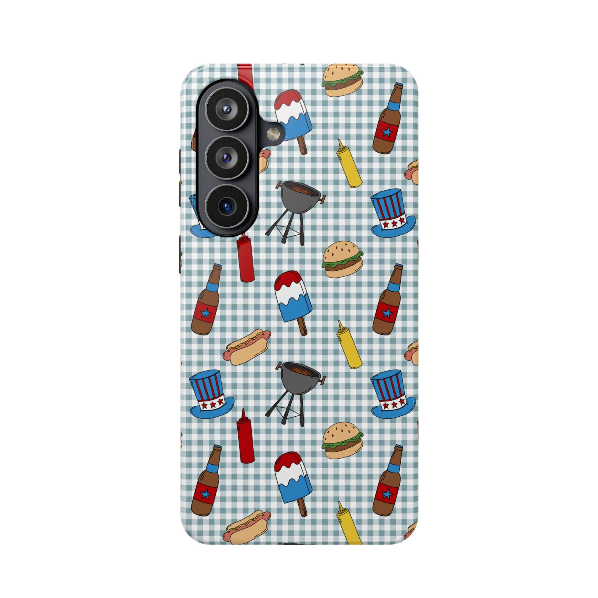 Patriotic BBQ Magnetic Impact-Resistant Case