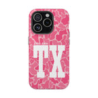 Pink Camo Shes From Texas Magnetic Impact-Resistant Phone Case