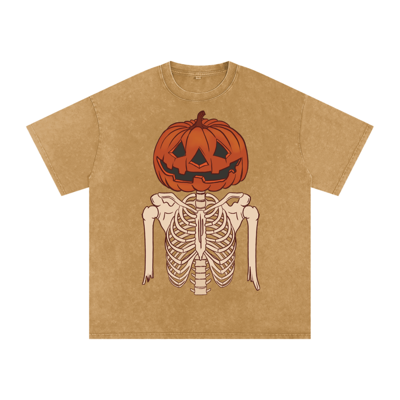 PUMPKIN BONES WASHED OVERSIZED TEE