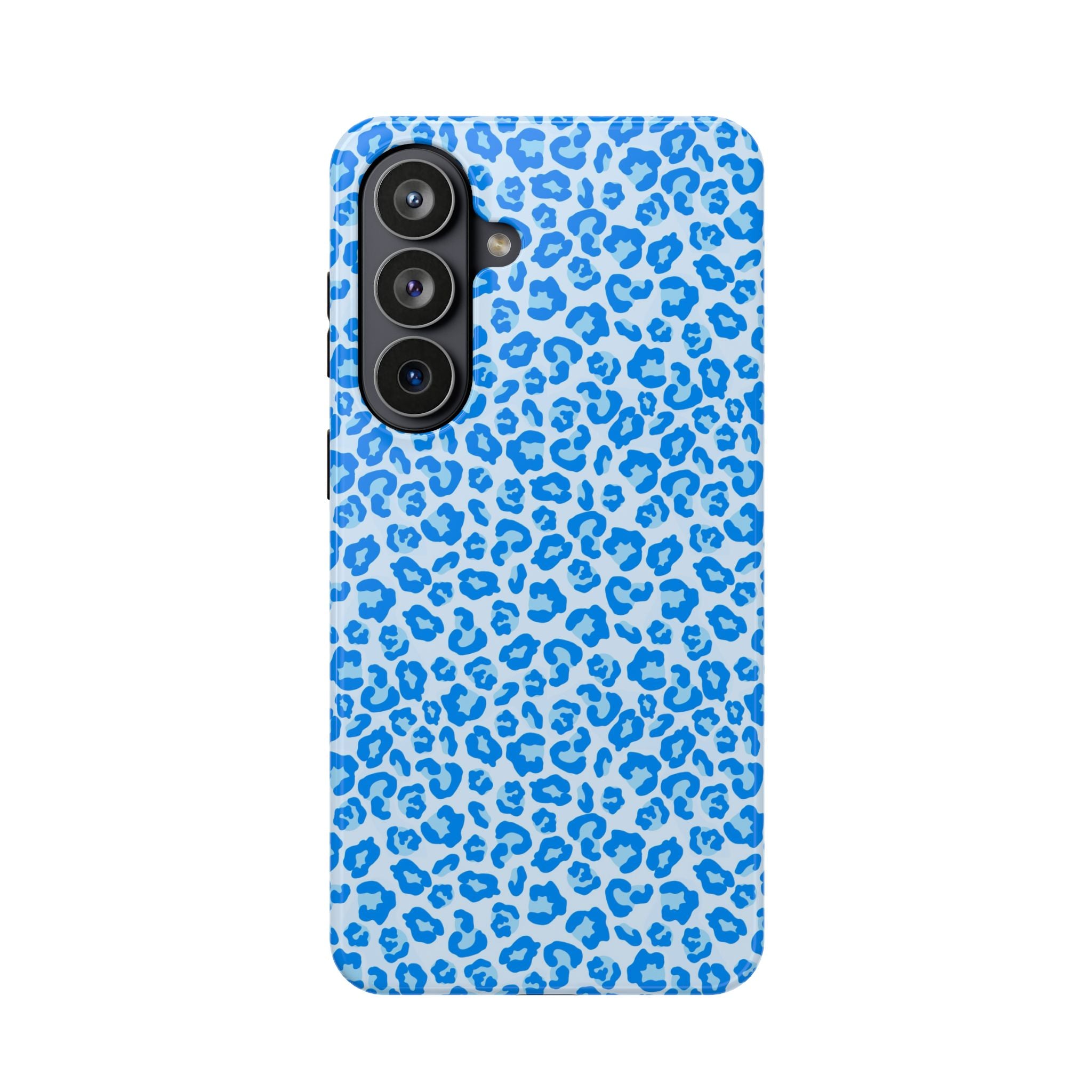Blue Leopard Print Magnetic Impact-Resistant Phone Case