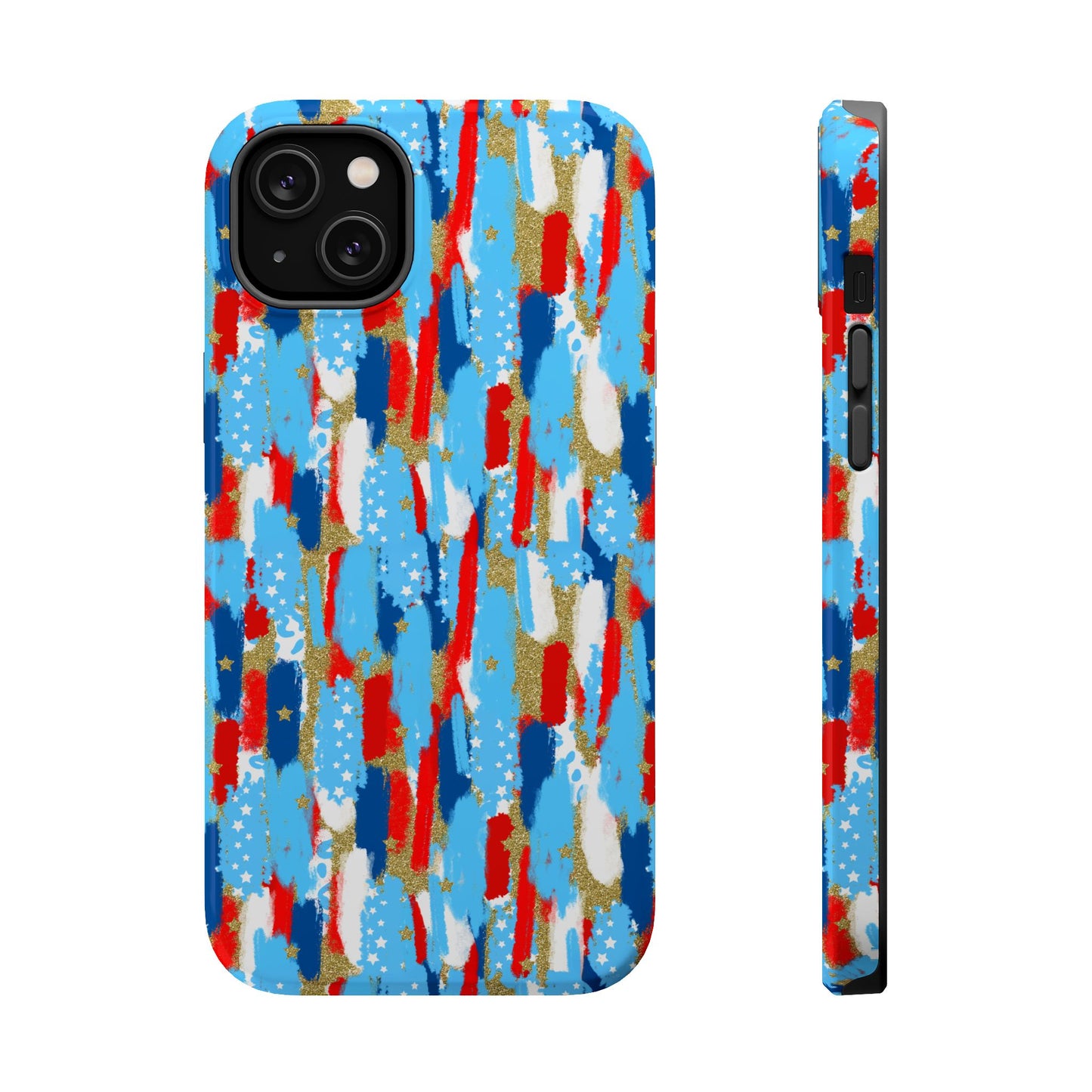 Patriotic Brushstroke Magnetic Impact-Resistant Phone Case