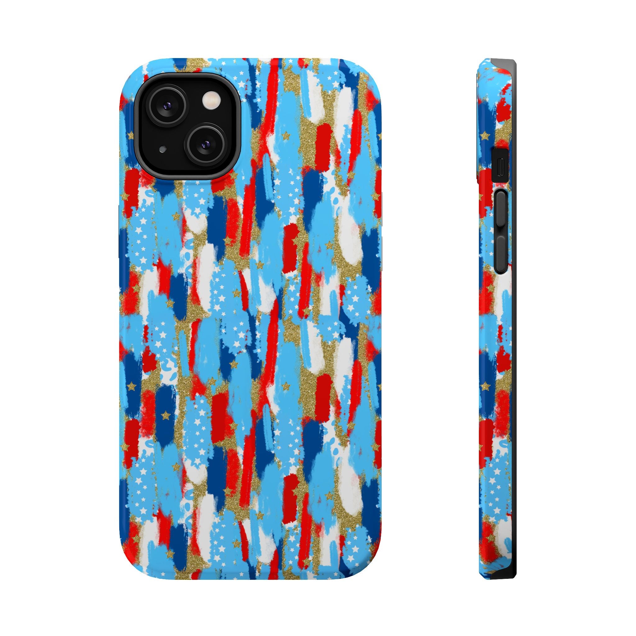 Patriotic Brushstroke Magnetic Impact-Resistant Phone Case