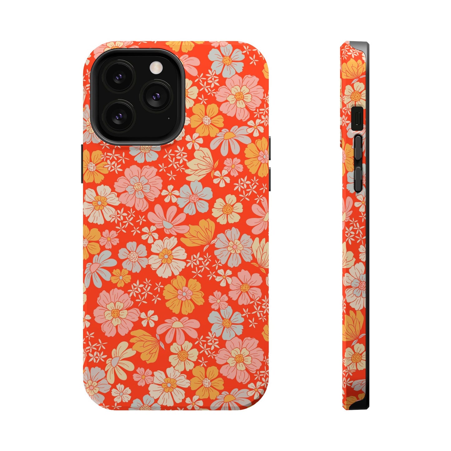 Dainty Retro Summer Floral Magnetic Phone Case