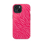 Pink Zebra Magnetic Impact-Resistant Phone Case
