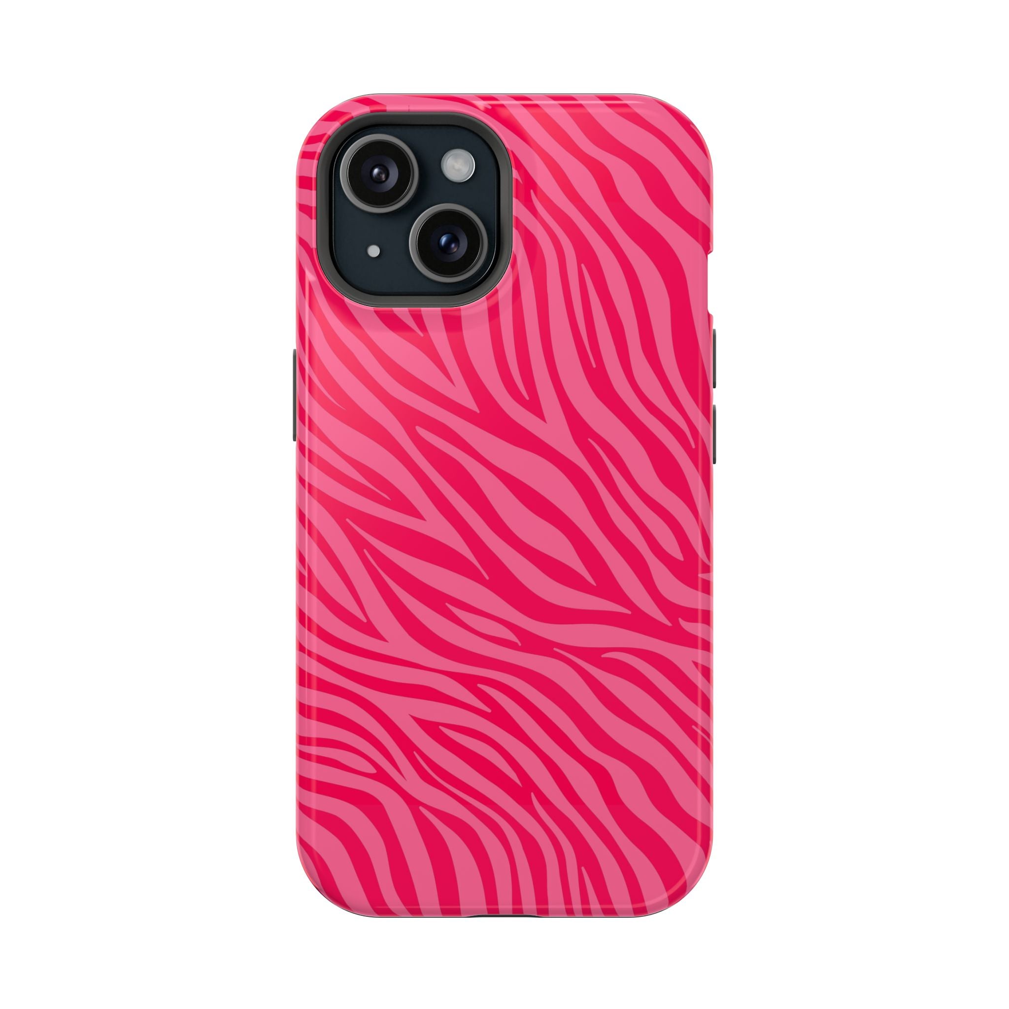 Pink Zebra Magnetic Impact-Resistant Phone Case