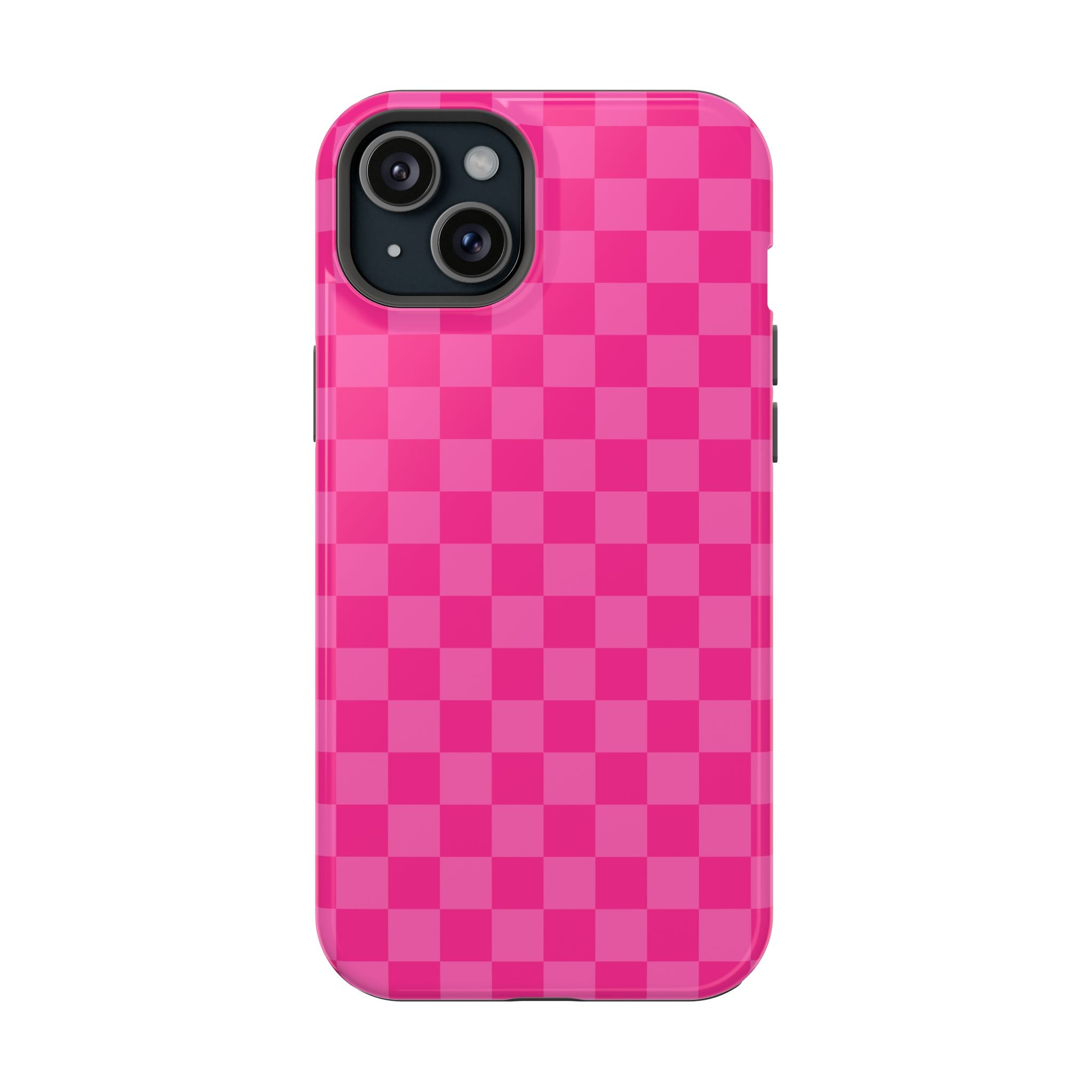 Pink Checker Magnetic Impact Phone Case