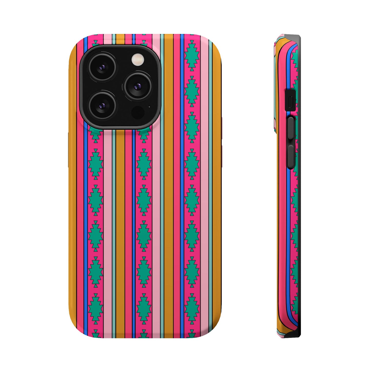 90’s western inspired Stripe Magnetic Impact Phone Case