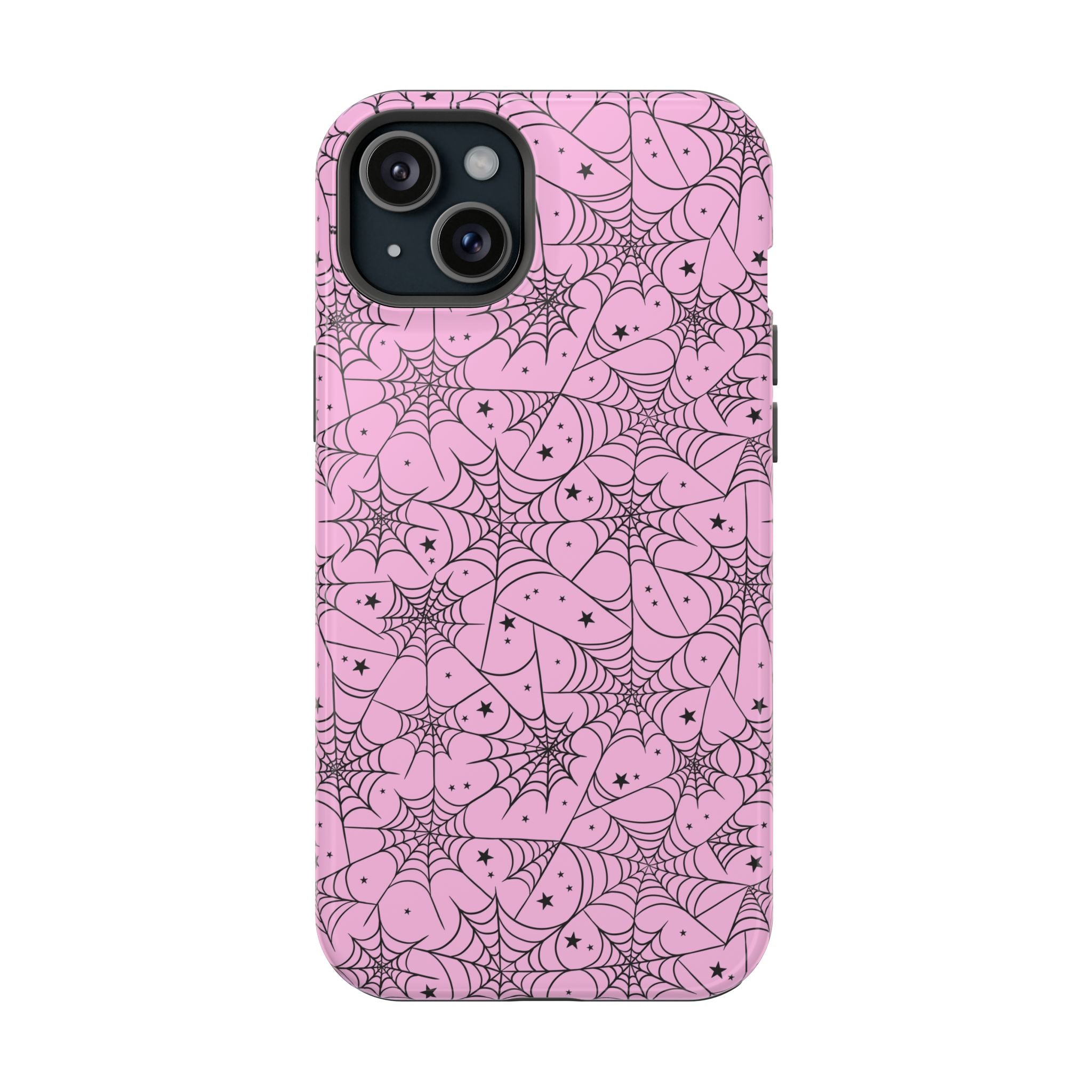 Pink Spiderweb Magnetic Impact Phone Case