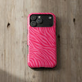 Pink Zebra Magnetic Phone Case