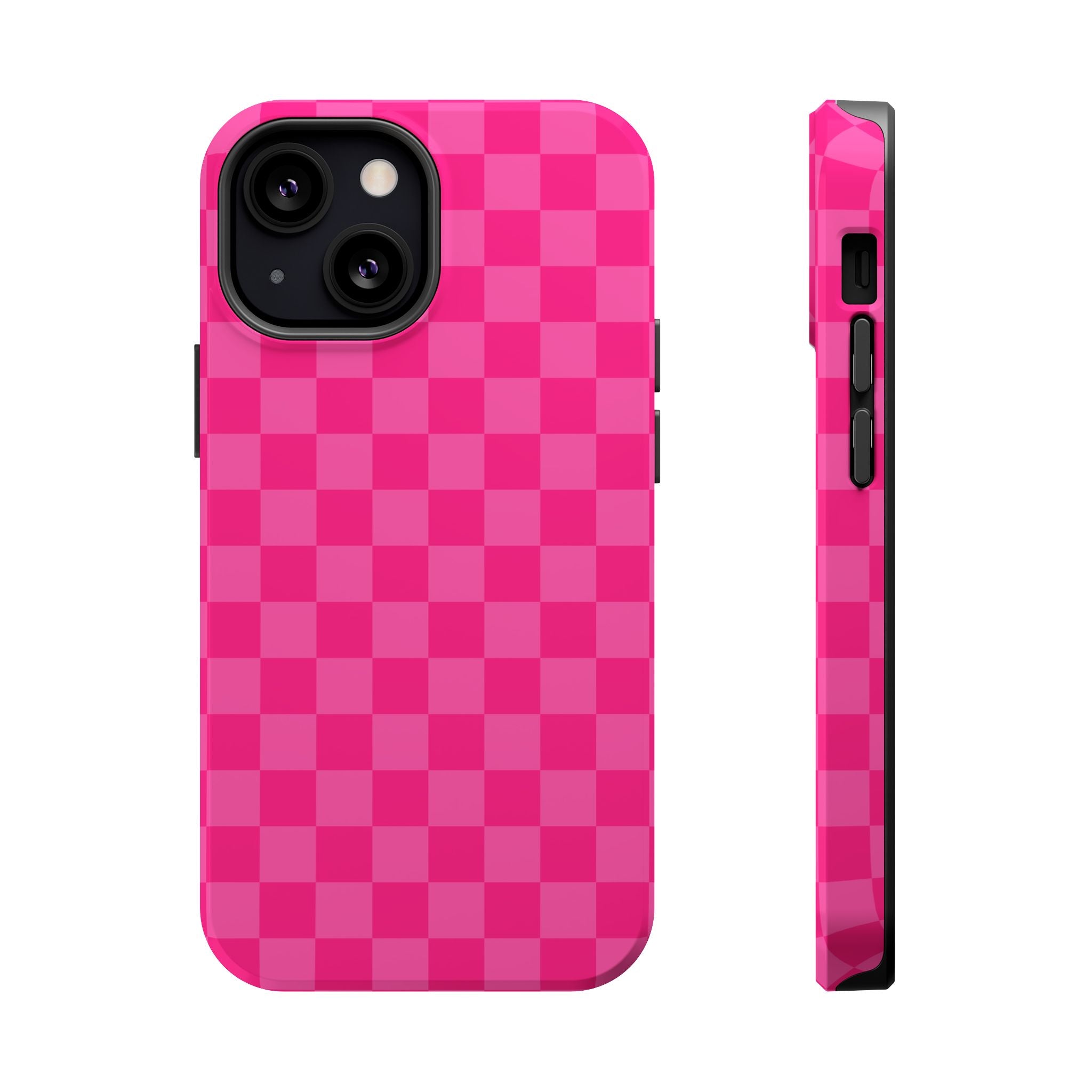 Pink Checker Magnetic Impact Phone Case