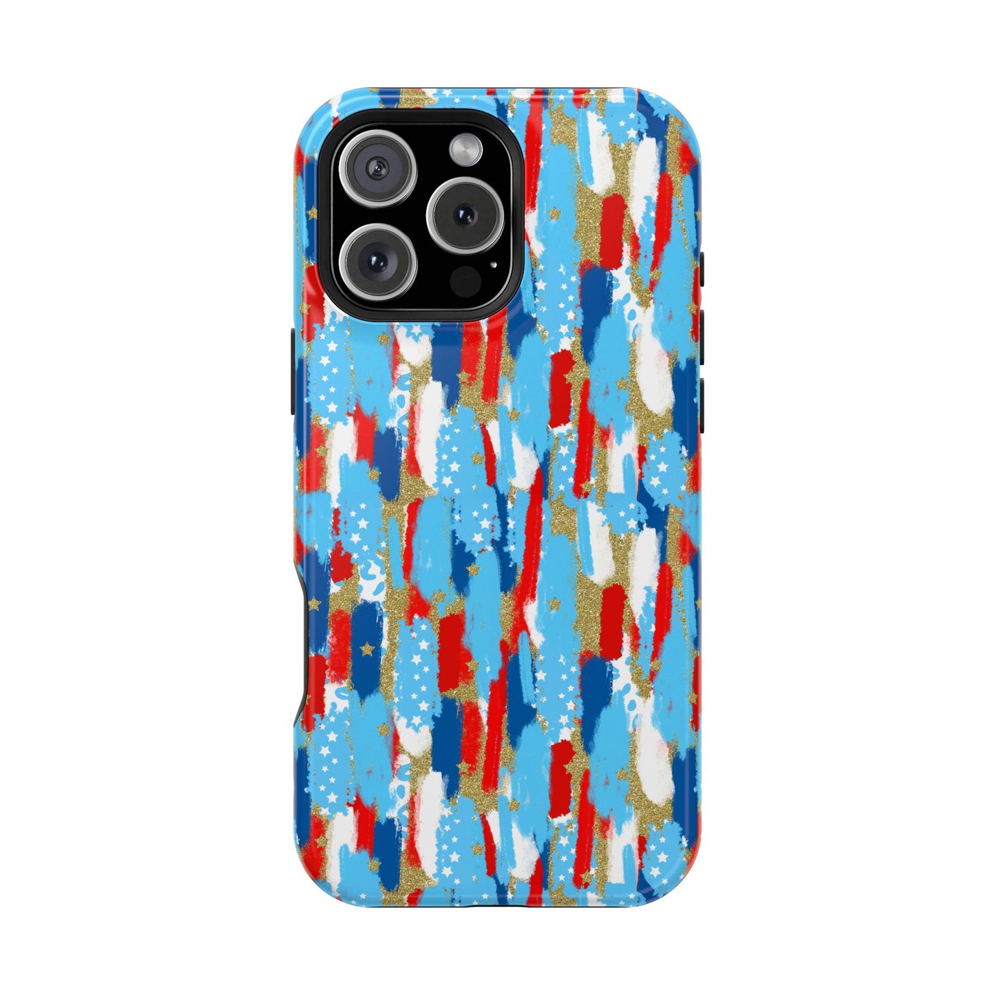Patriotic Brushstroke Magnetic Impact-Resistant Phone Case