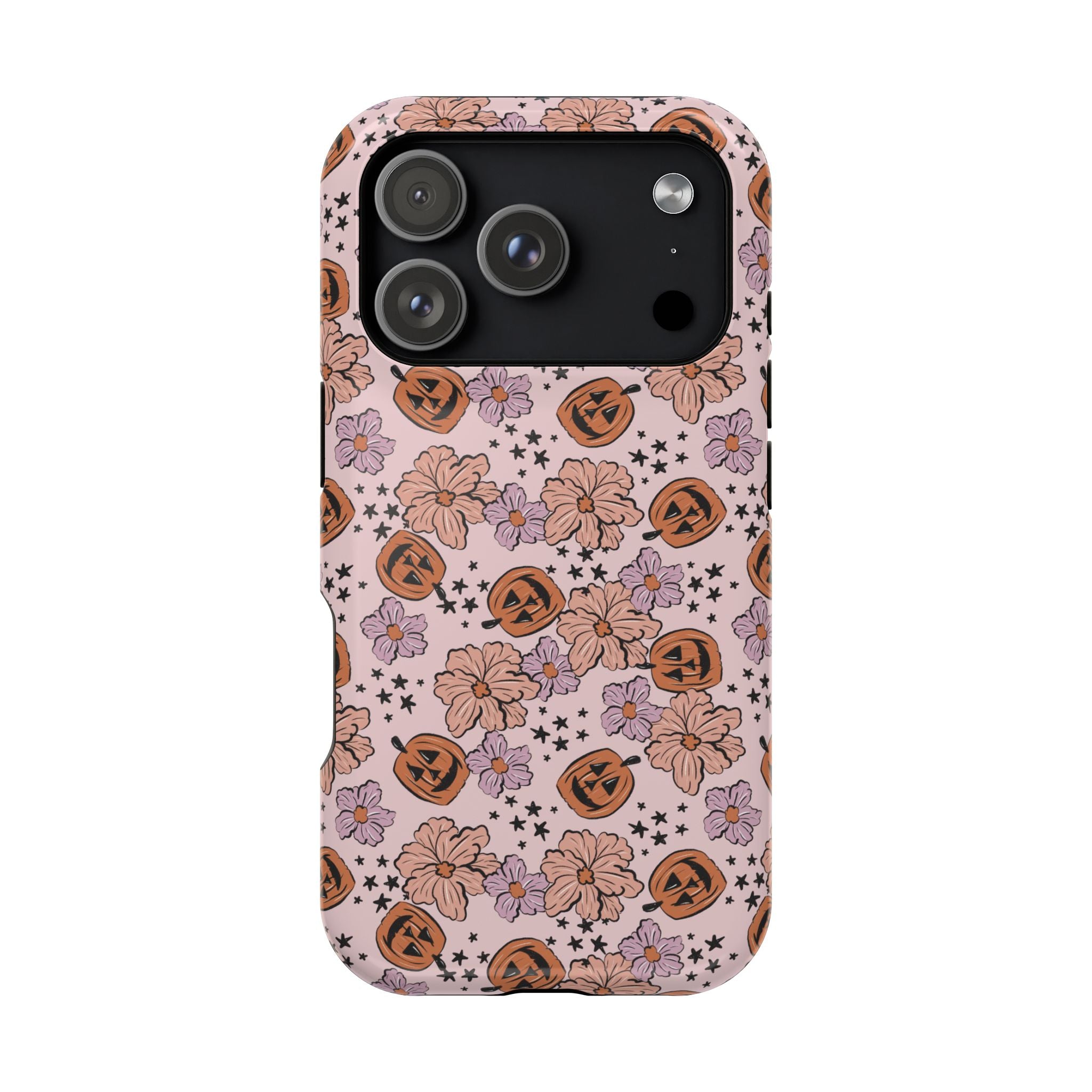 Halloween Pumpkin Floral Magnetic Impact Phone Case