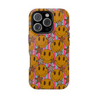 Retro Smiley Pattern Magnetic Impact-Resistant Case