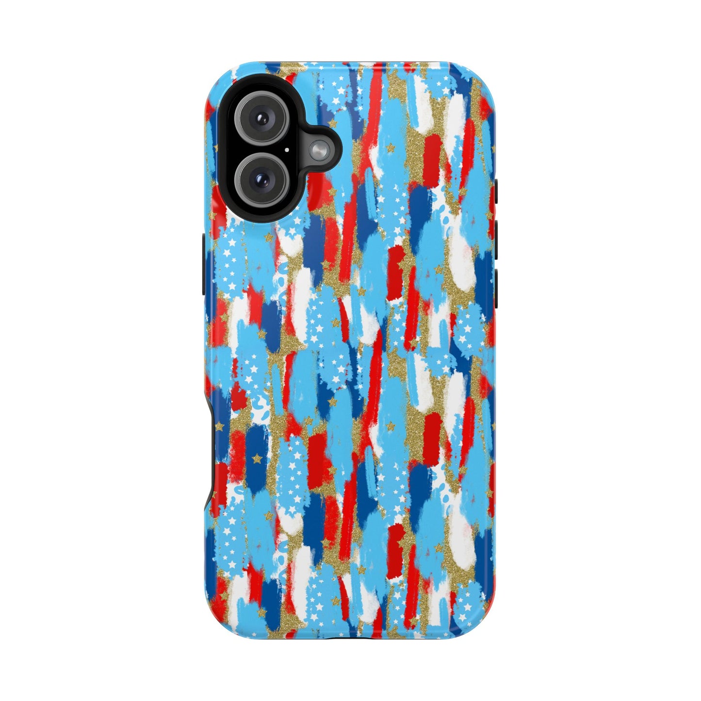 Patriotic Brushstroke Magnetic Impact-Resistant Phone Case