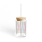 Mama 16oz Glass Sipper Cup – Colorful Patterned Tumbler