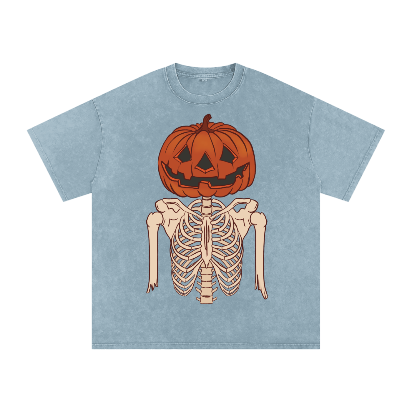 PUMPKIN BONES WASHED OVERSIZED TEE