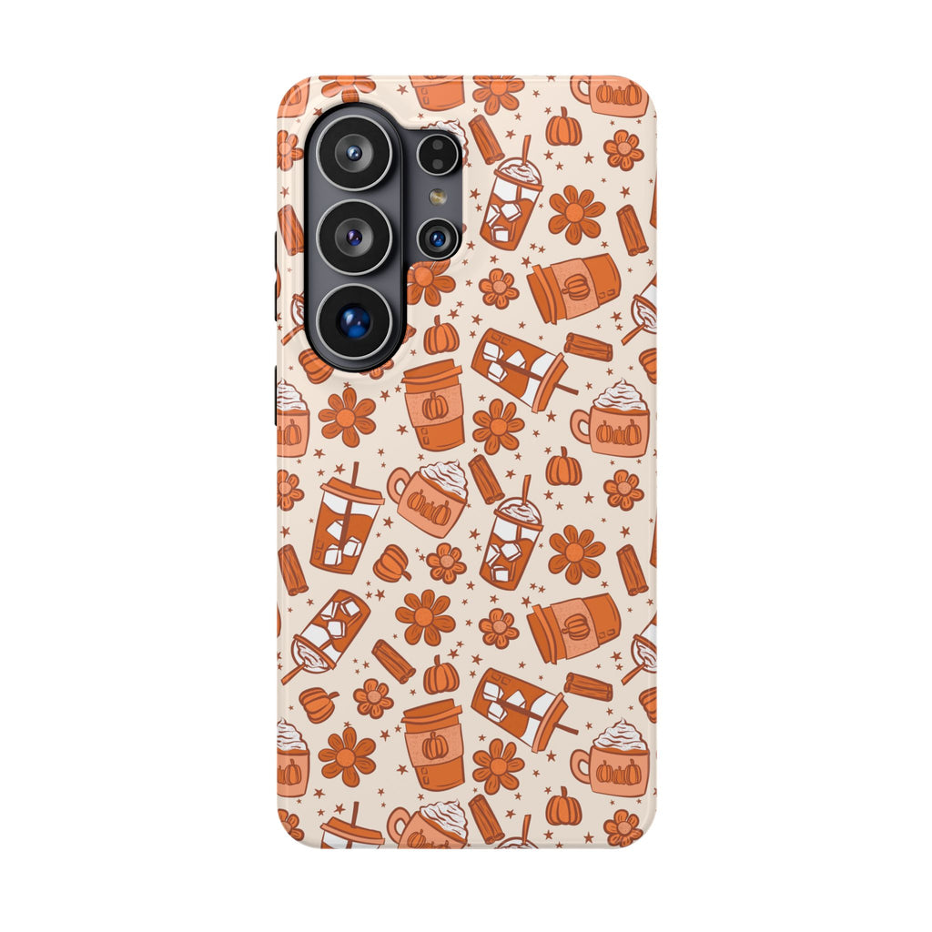 Autumn Coffee Pattern Magnetic Impact-Resistant Phone Case