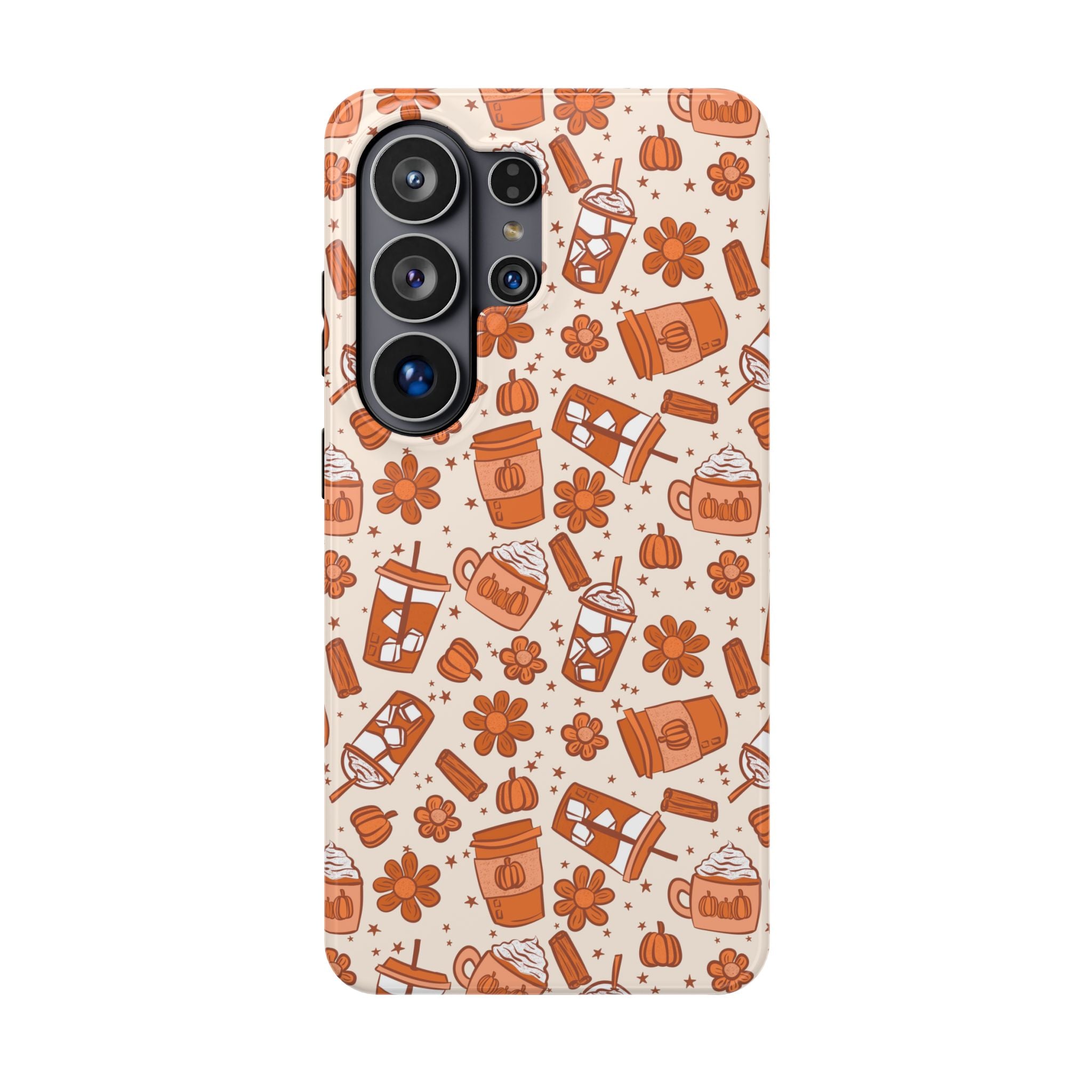 Autumn Coffee Pattern Magnetic Impact-Resistant Phone Case