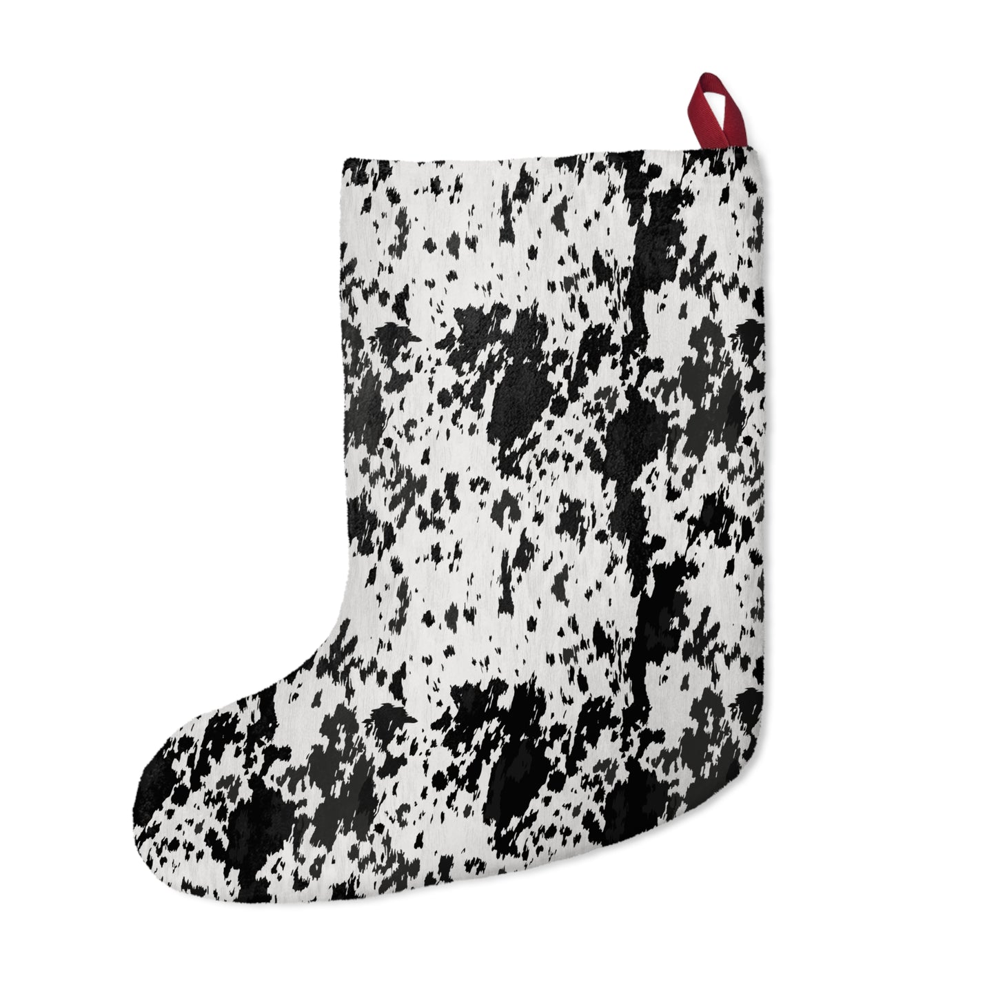 PRINTED Cowhide Christmas Stockings