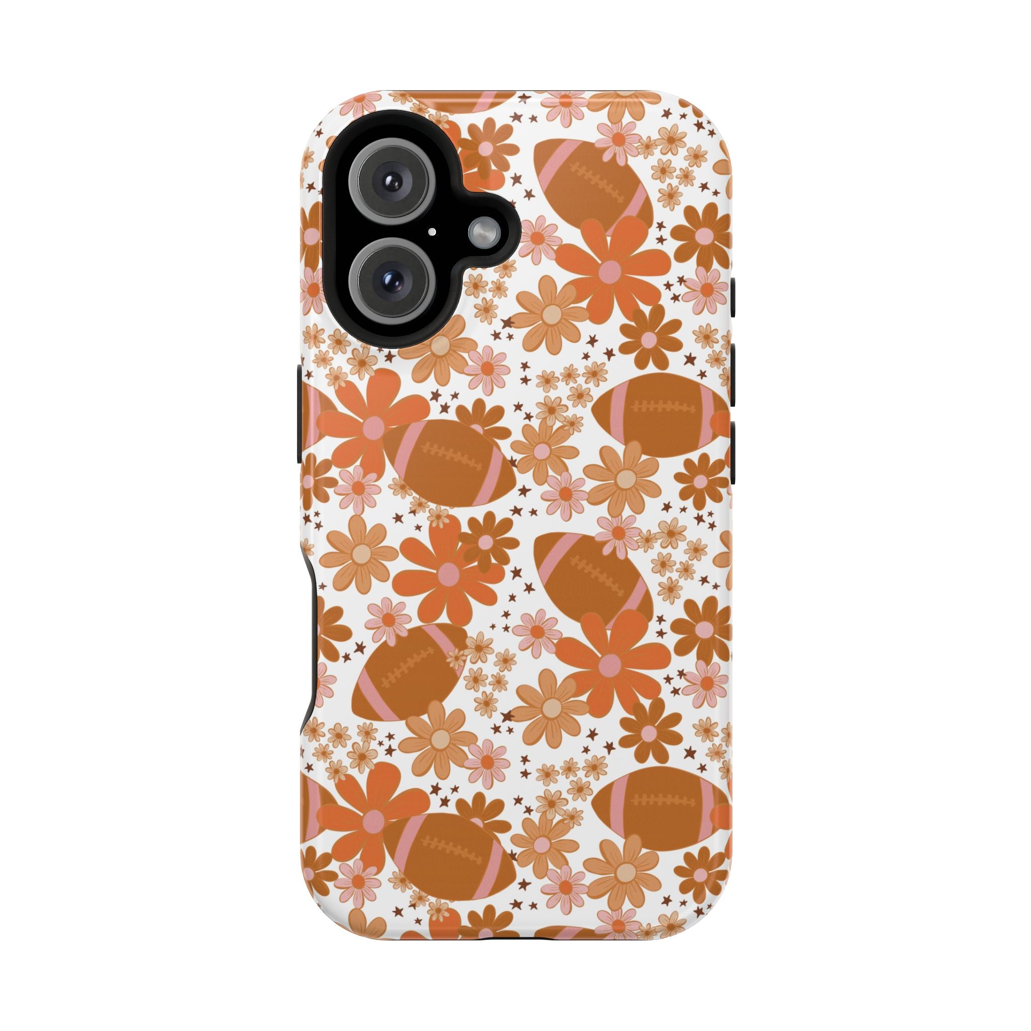 Football Floral Magnetic Impact-Resistant Phone Case