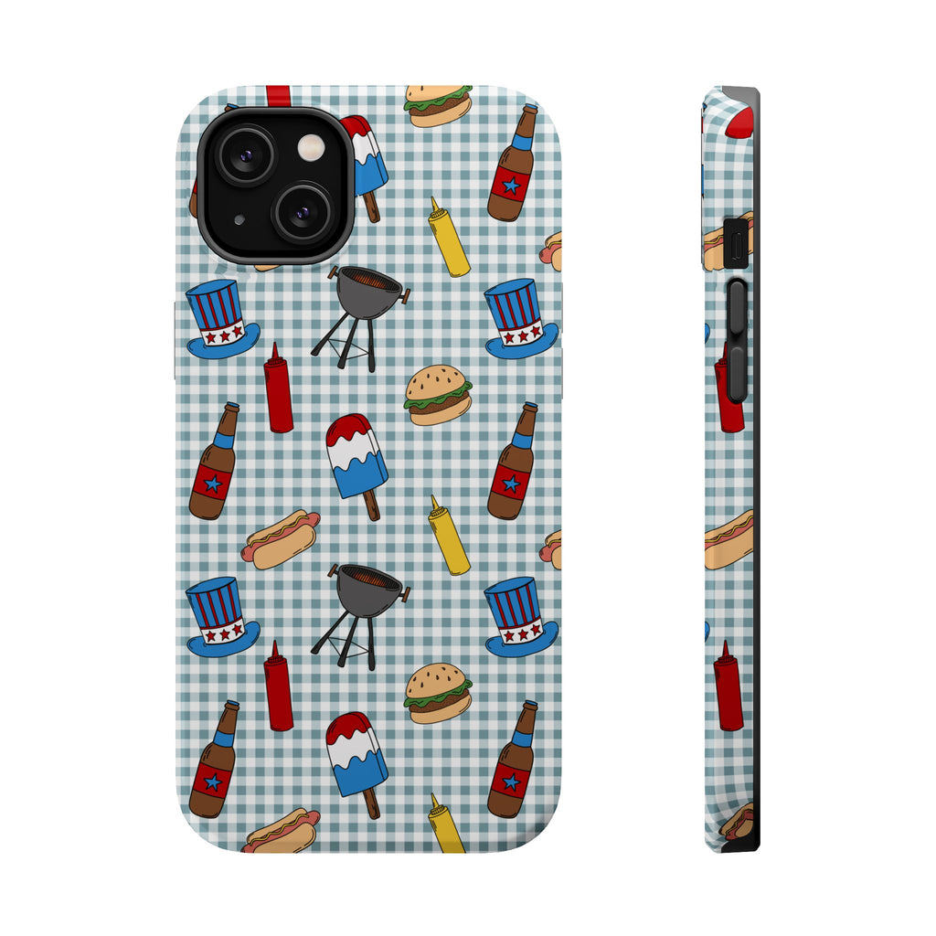 Patriotic BBQ Magnetic Impact-Resistant Case