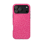 Pink Leopard Magnetic Impact-Resistant Phone Case
