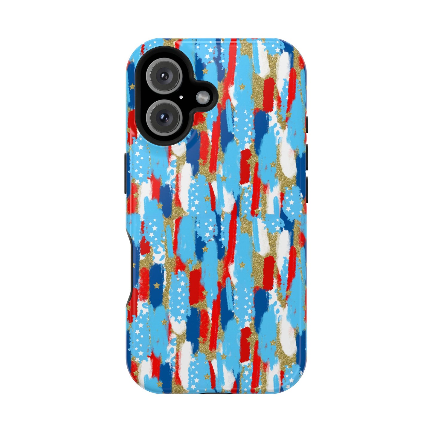 Patriotic Brushstroke Magnetic Impact-Resistant Phone Case