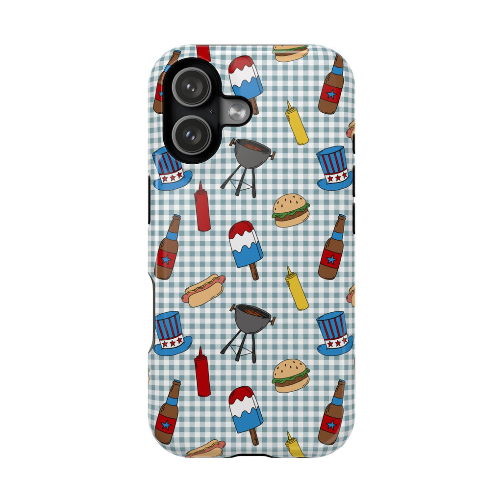 Patriotic BBQ Magnetic Impact-Resistant Case