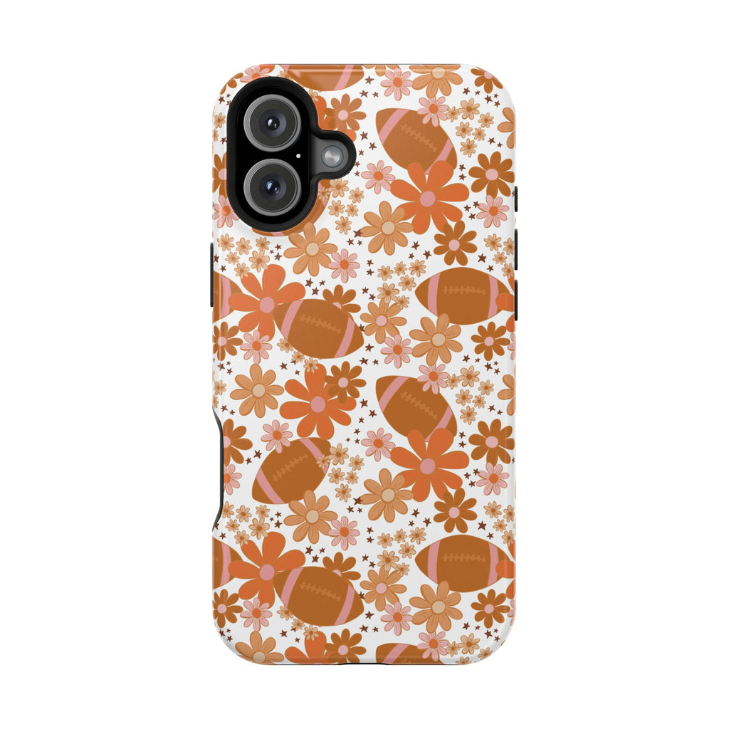 Football Floral Magnetic Impact-Resistant Phone Case