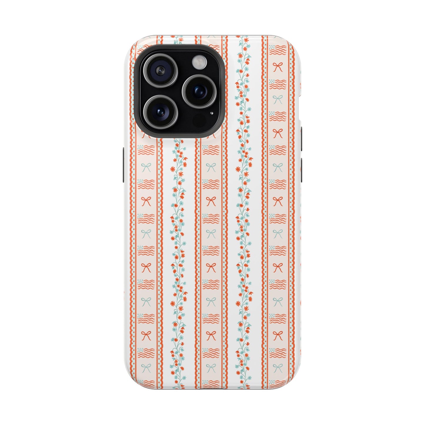 Bows & Stripes Forever Magnetic Phone Case