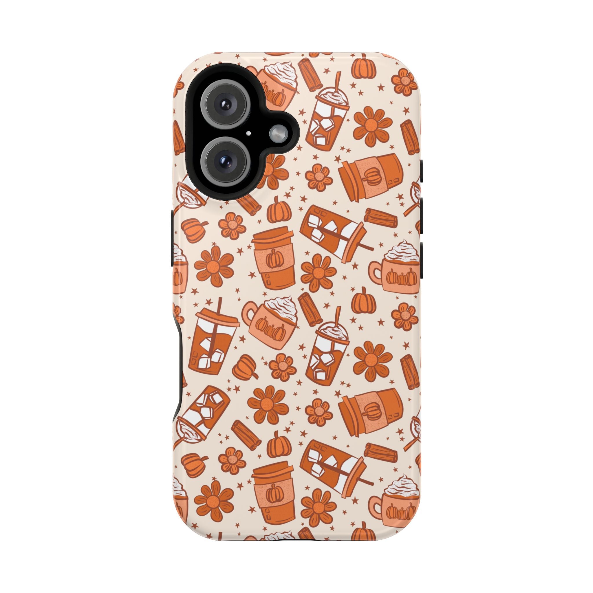 Autumn Coffee Pattern Magnetic Impact-Resistant Phone Case