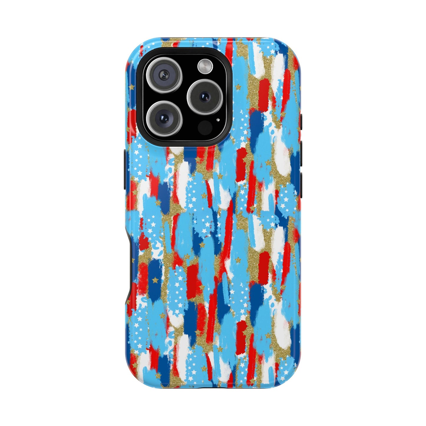 Patriotic Brushstroke Magnetic Impact-Resistant Phone Case