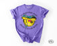 Turquoise And Blue Collar Boys Yellow Hard Hat Comfort Colors® Graphic Tee
