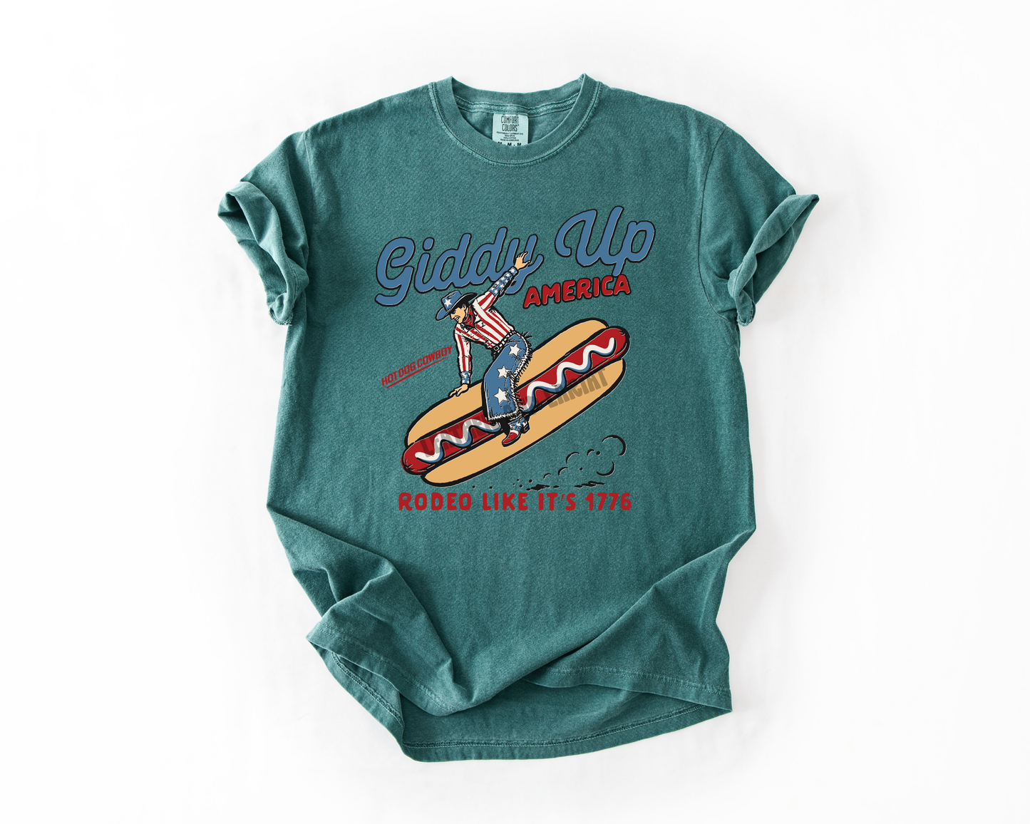 GIDDY UP AMERICA COMFORT COLORS TEE