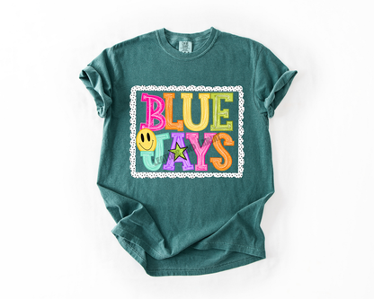 PREPPY BLUE JAYS GAME DAY COMFORT COLORS TEE
