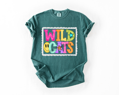 PREPPY WILDCATS GAME DAY COMFORT COLORS TEE