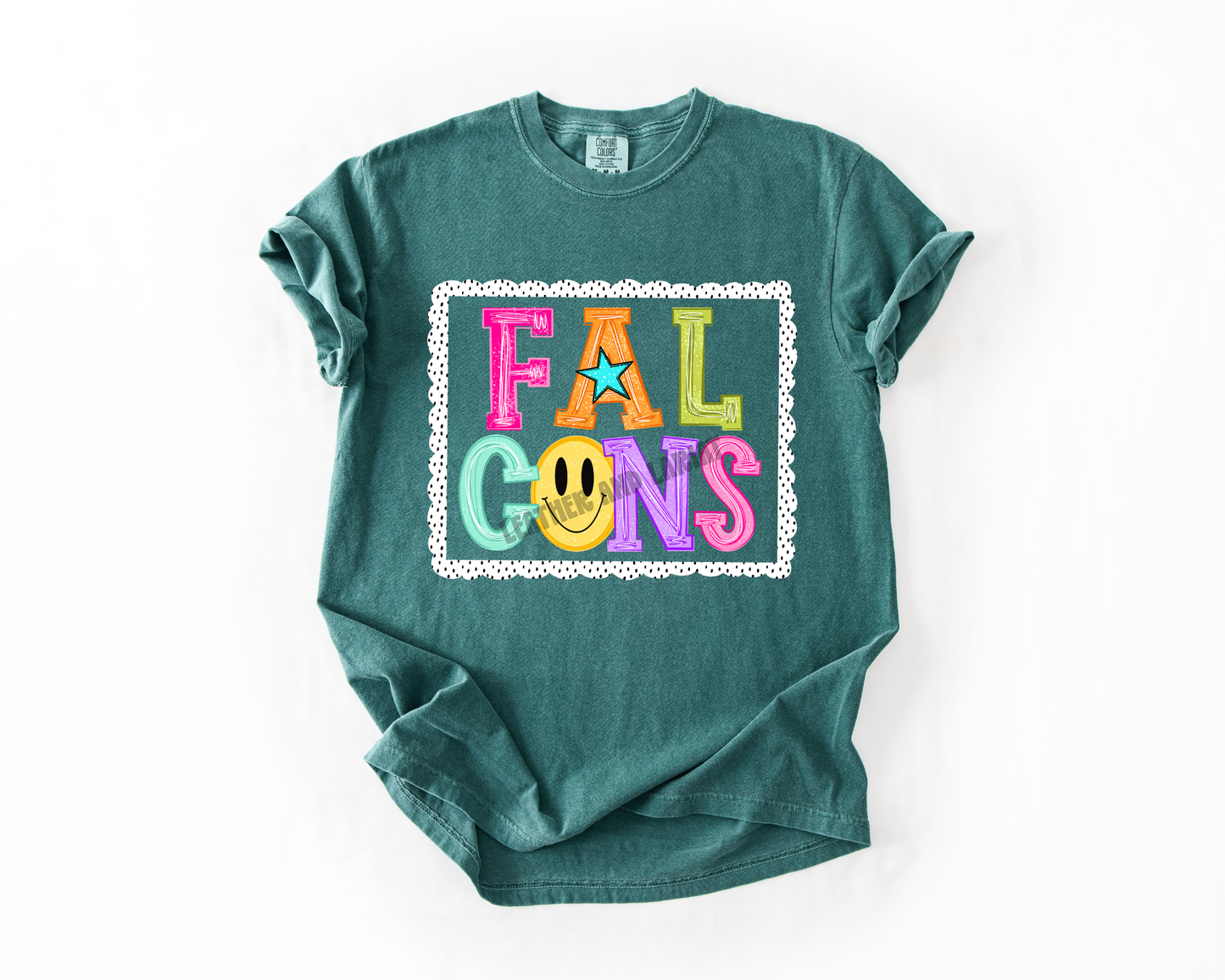 PREPPY FALCONS GAME DAY COMFORT COLORS TEE