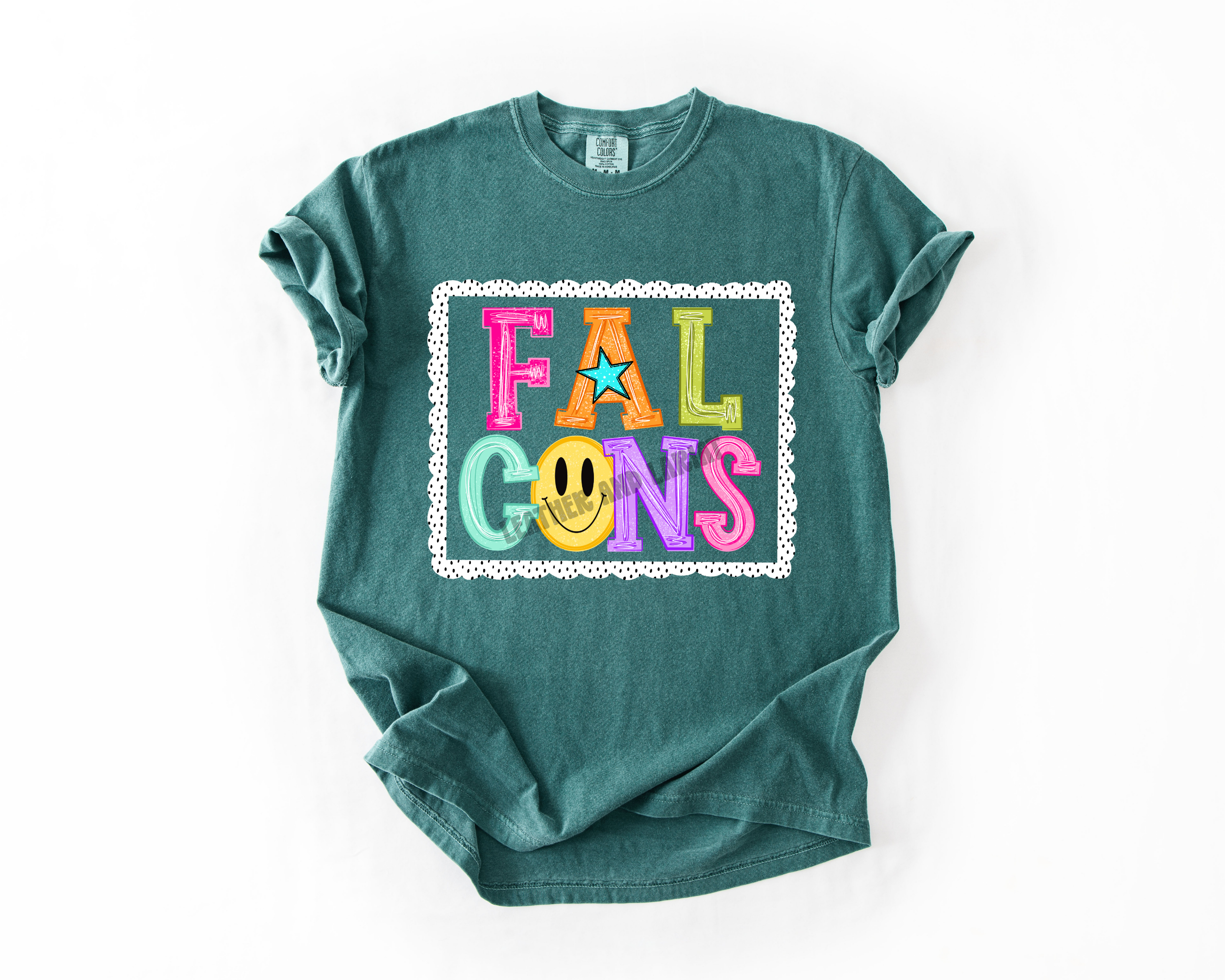 PREPPY FALCONS GAME DAY COMFORT COLORS TEE