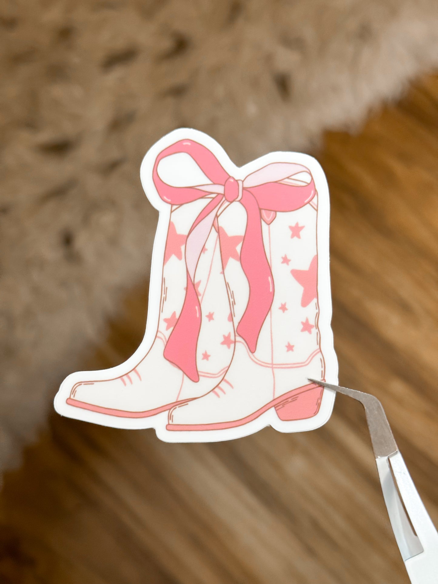 PINK BOOT STICKER