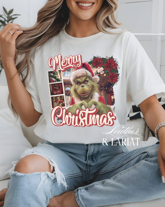 Retro Grinch Merry Christmas