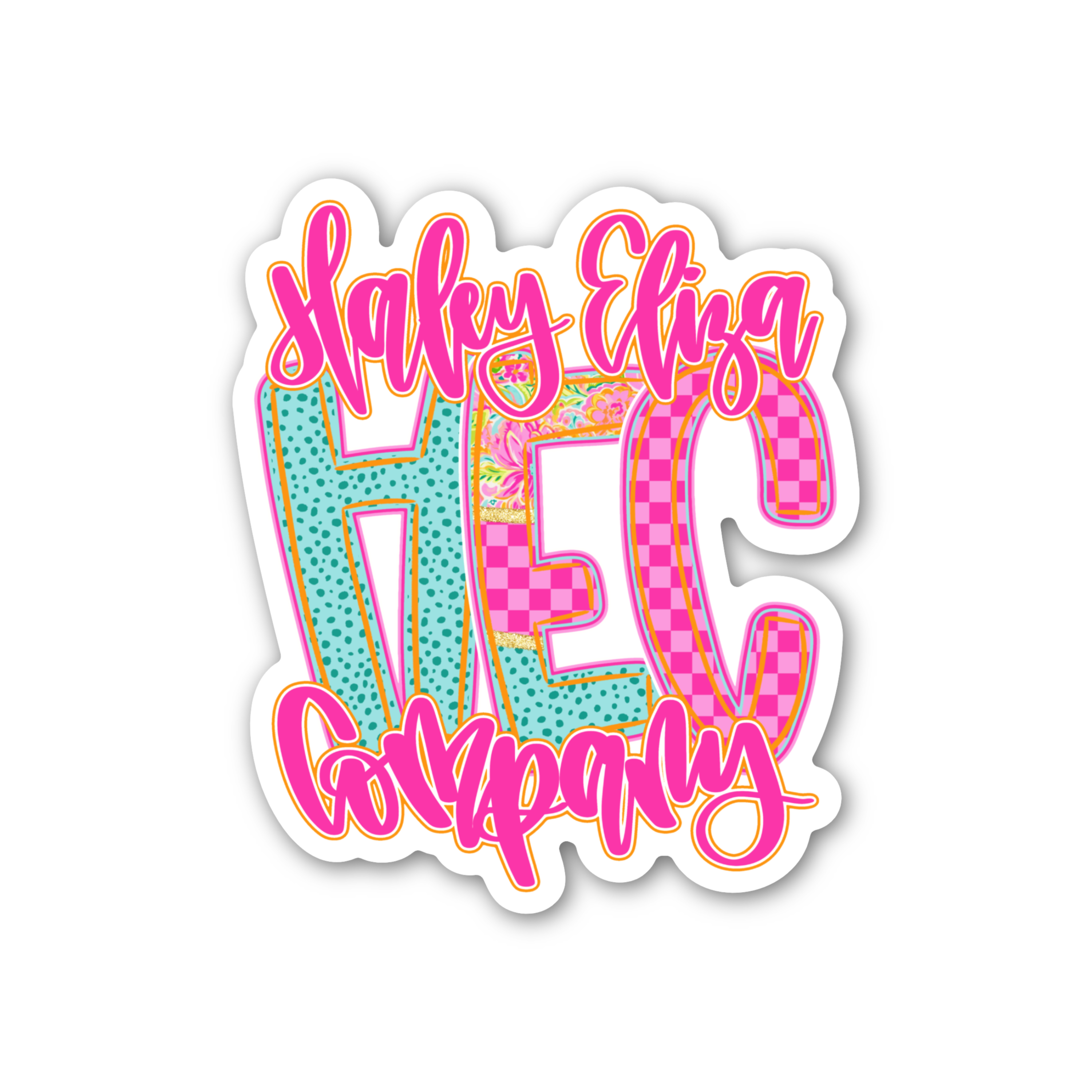 HALEY ELIZA COMPANY STICKER - 2.56" x 3"