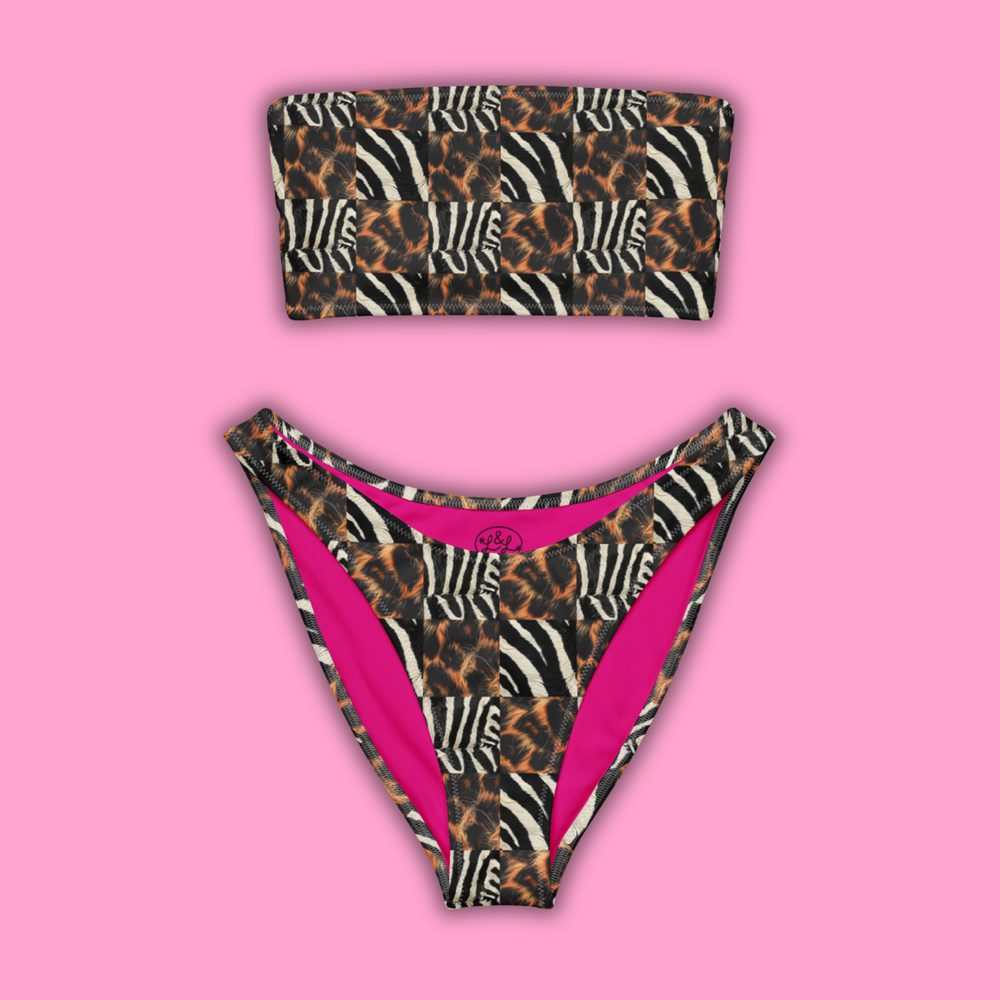 WILD INSTINCT BANDEAU BIKINI SET