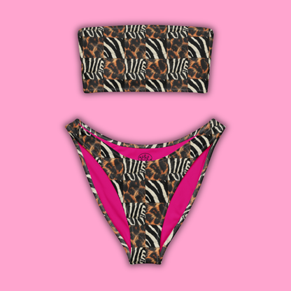 WILD INSTINCT BANDEAU BIKINI SET