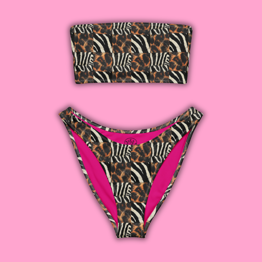 WILD INSTINCT BANDEAU BIKINI SET