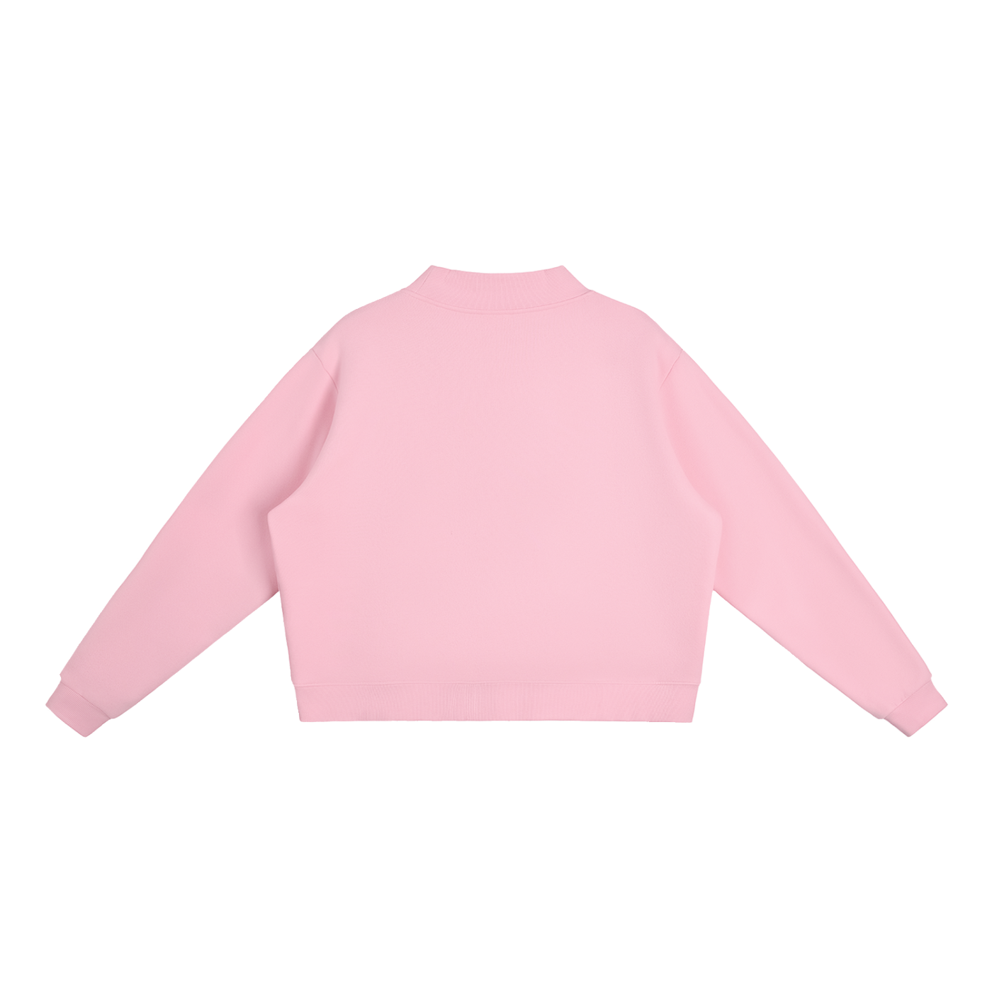 BEDAZZLED DUCK FLEECE MOCK-NECK CREW SWEATSHIRT