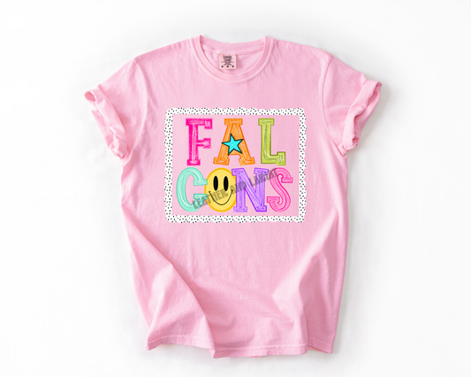 PREPPY FALCONS GAME DAY COMFORT COLORS TEE