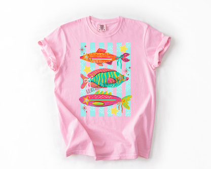 STARRY BOW FISH COMFORT COLOR TEE
