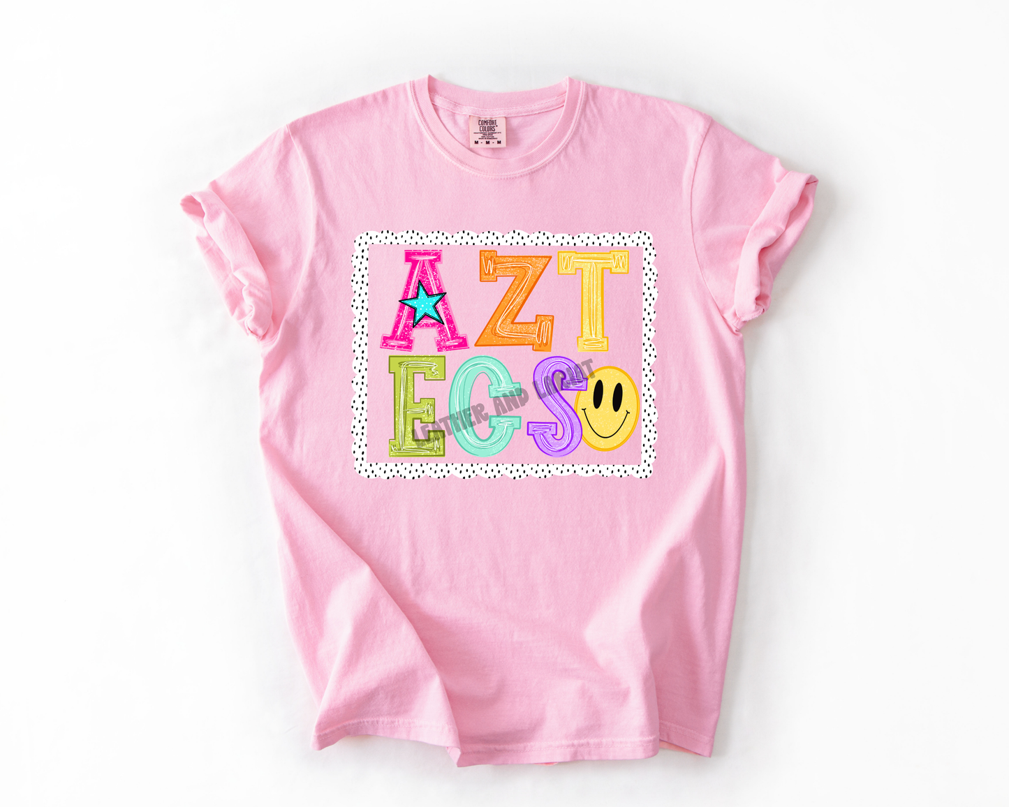 PREPPY AZTECS GAME DAY COMFORT COLORS TEE