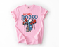 RED WHITE AND RODEO COMFORT COLORS TEE